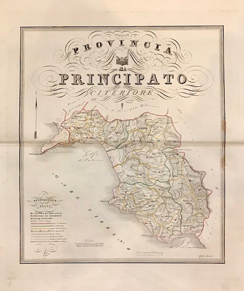 De Sanctis Gabriello Provincia di Principato citeriore 1856 Napoli 